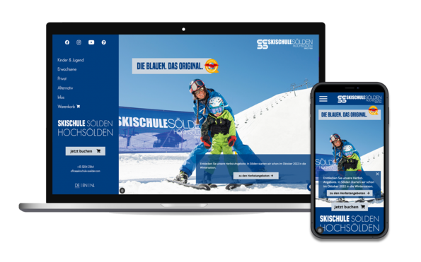 Mockup Website Ski School Sölden-Hochsölden